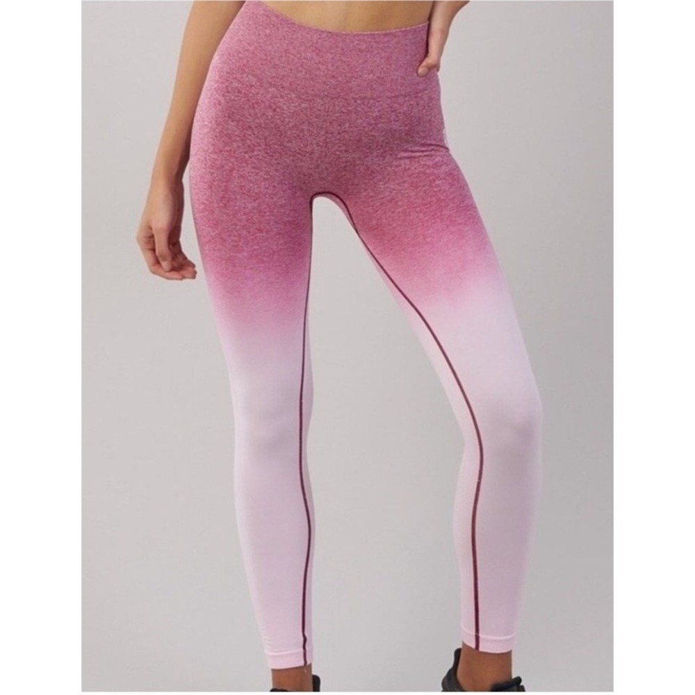 Gymshark Pink Ombré  Leggings‎ Athletic Workout Size S/M